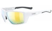 Okulary przeciwsłoneczne - Okulary przeciwsłoneczne Uvex MTN Venture CV - white matt/mirror yellow - miniaturka - grafika 1