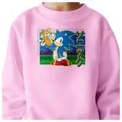 Bluzy dla dziewczynek - BLUZA DZIECIĘCA SONIC 110-116 DLA DZIEWCZYNKI CHŁOPCA - miniaturka - grafika 1