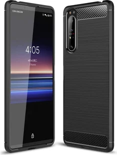 Pokrowiec TPU na telefon komórkowy Sony Xperia 10 III o wyglądzie karbonowego etui ochronnego - Etui i futerały do telefonów - miniaturka - grafika 1
