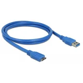 Kable USB - Delock Cable USB 3.0 A >/Sync kabel do ładowania micro USB 3.0 3 m kabel do podłączenia urządzeń USB 3.0, niebieski 1 M - miniaturka - grafika 1