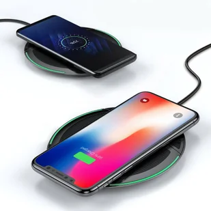 Baseus Foldable bezprzewodowa ładowarka Qi indukcyjna składana podstawka 10W + kabel USB / micro USB 1M czarny (WXZD-01) - Ładowarki do telefonów - miniaturka - grafika 7