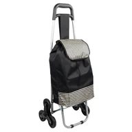 Torby i wózki na zakupy - Wózek Na Zakupy Z Kieszonką 3 Koła Torba Zaciągana - miniaturka - grafika 1