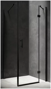 Omnires MANHATTAN kabina prysznicowa prostokątna z drzwiami uchylnymi, 120 x 90 cm MH1290BLTR MH1290BLTR - Kabiny prysznicowe - miniaturka - grafika 1