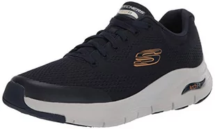 Skechers Męskie sneakersy Arch Fit, Navy Textile Synthetic Trim, 39.5 EU - Sneakersy męskie - miniaturka - grafika 1