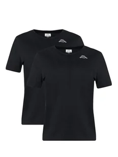 Kappa Komplet 2 t-shirtów Logo Alyce 322564W Czarny Regular Fit - Koszulki i topy damskie - miniaturka - grafika 1