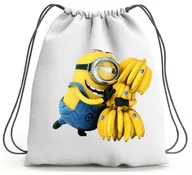 Torby szkolne - PLECAK WOREK MINIONKI SZKOLNY NA BUTY WF - miniaturka - grafika 1