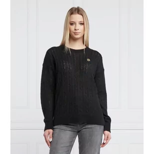 Tommy Hilfiger Wełniany sweter | Relaxed fit - Swetry damskie - miniaturka - grafika 1