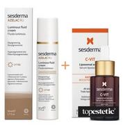 Sesderma Azelac RU Luminous Fluid Cream + C-VIT Liposomal Serum ZESTAW Emulsja rozświetlająca SPF 50 50 ml 