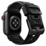Akcesoria do smartwatchy - Pasek Spigen Rugged Band do Apple Watch 2 / 3 / 4 / 5 / 6 / SE (38 / 40mm) Matte Black - miniaturka - grafika 1
