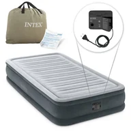 Materace turystyczne - Intex, Materac welurowy z pompką elektryczną, 67766, 191x99x33 cm - miniaturka - grafika 1