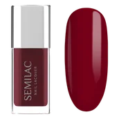 Lakiery hybrydowe - Semilac Lakier klasyczny Nail Laquer, 110 Classic Red - miniaturka - grafika 1