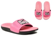 Klapki i japonki damskie - NIKE KAWA SLIDE FUN (GS/PS)-31 - Nike - miniaturka - grafika 1