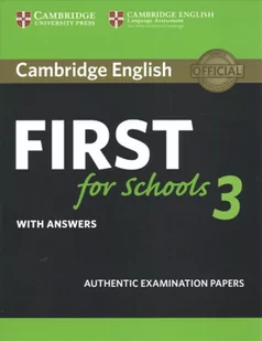 Cambridge English First for Schools 3 with answers Cambridge University Press - Książki do nauki języka angielskiego - miniaturka - grafika 2