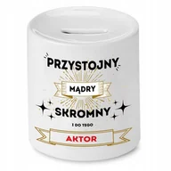 Skarbonki - Skarbonka dla Oskara na Urodziny Idealny Prezent z Nadrukiem ze Zdjęciem + Opakowanie na prezent (wzór 02) - miniaturka - grafika 1