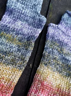 Melanż i fiolet / mitenki - Rękawiczki - miniaturka - grafika 1