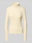 Bluzki damskie - Bluzka z długim rękawem o kroju slim z dodatkiem bawełny model ‘CHLOE’ - miniaturka - grafika 1