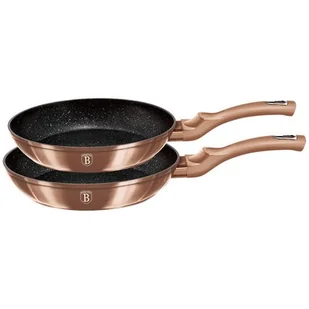 Zestaw patelni Berlinger Haus Metallic Line Rose Gold Edition, różowe złoto, 2 elementy, BH/1611 - Zestawy garnków i patelni - miniaturka - grafika 1