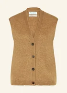 Swetry damskie - Marc O'polo Kamizelka Z Dzianiny beige - Marc O'Polo - miniaturka - grafika 1