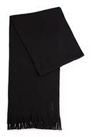 Apaszki i szaliki męskie - BOSS Męski szalik albas-l, czarny (Black1), jeden rozmiar - miniaturka - grafika 1