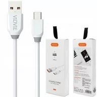 Kable USB - Kabel Vidvie Cb442 Usb/Micro 1M (Biały) - miniaturka - grafika 1