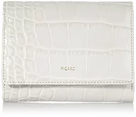 Portfele - Picard, Damski portmonetka ze skóry, z wzorem krokodyla w kolorze krzemionkowym/szarym, z serii Weimar 1, 731680V048 - miniaturka - grafika 1