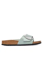 Klapki i japonki damskie - Birkenstock Klapki Madrid Big Buckle Hex 1031788 Zielony - miniaturka - grafika 1