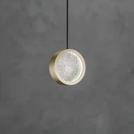 Lampy sufitowe - Sil-Lux Żyrandol LED Yo-Yo B, 1-punktowy, złoty - miniaturka - grafika 1