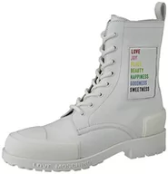 Botki damskie - Love Moschino Damskie sztyblety St.tod.daily40 Vitello, białe, 39 EU - miniaturka - grafika 1