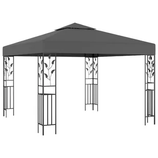 vidaXL Altana, 3 x 3 m, antracytowa - Altany ogrodowe - miniaturka - grafika 1