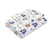 Pościel dla dzieci - Komplet pościeli dla niemowląt z wypełnieniem 2-cz 75x100cm NEWBORN - misie granatowe - miniaturka - grafika 1