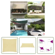 Parasole ogrodowe - The Living Store Żagiel przeciwsłoneczny - 160 g/m² - beżowy - 4 -5x4 -5 m - HDPE - Żagiel Ogrodowy - miniaturka - grafika 1