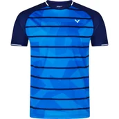 Koszulki sportowe męskie - Koszulka męska Victor  T-Shirt T-33103 Blue L - miniaturka - grafika 1
