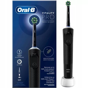 Oral-B Vitality Pro Protect XClean 2szt. Fioletowo-czarny - Szczoteczki elektryczne - miniaturka - grafika 2