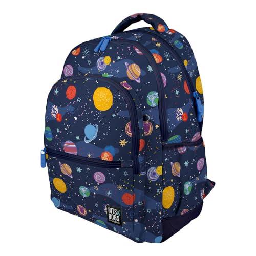 Grafoplás | Ergonomiczny plecak szkolny | 33x46x22,5 cm | Wyściełane plecy i uchwyty | 3 przegródki | Przenośny obszar specjalny | Możliwość dostosowania do koszyka | Model gumowy | Space Design |