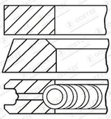 Układ napędowy - akcesoria - GOETZE Zestaw pierścieni tłoka 08-318700-10 - miniaturka - grafika 1