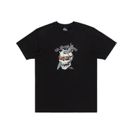 Koszulki męskie - Męska Koszulka z krótkim rękawem QUIKSILVER ONE LAST SURF SS EQYZT07674-KVJ0 – Czarny - miniaturka - grafika 1