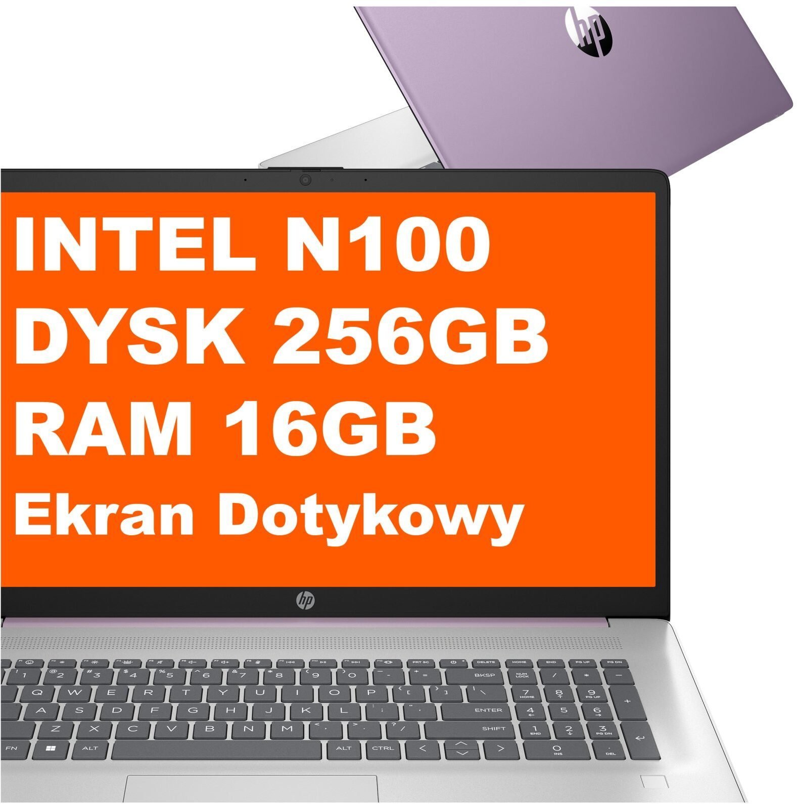 HP 17-cn3108ds / AD7K1UA / Intel N200 / 16GB / 256GB / Intel UHD / HD+ / Dotyk / Win 11 / Fioletowy AD7K1UA_16GB_256GB_W11
