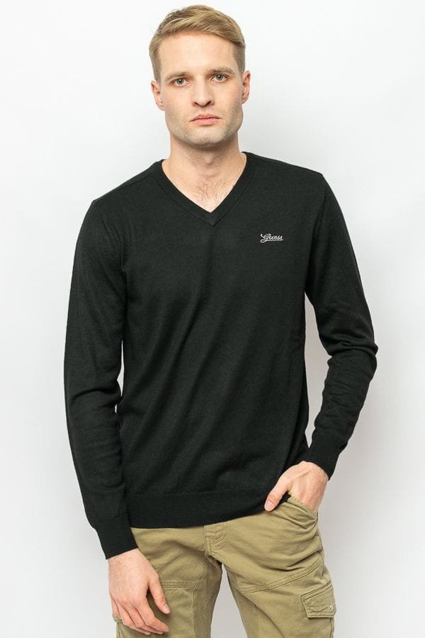 Sweter męski Guess M3YR01 Z3052 czarny - M