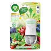 Odświeżacze powietrza - Air Wick Essential Oils elektryczny odświeżacz powietrza i wkład Deszczowa Świeżość Lasów Amazonii 19ml - miniaturka - grafika 1