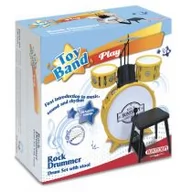 Instrumenty muzyczne dla dzieci - Bontempi Perkusja 4 elementowa ze stołkiem - miniaturka - grafika 1