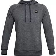 Bluzy sportowe męskie - Bluza męska Under Armour  Rival Fleece Hoodie Hallo grey M - miniaturka - grafika 1