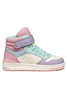 Geox Sneakersy J Washiba J36HXA 05415 C8343 D Różowy - Buty dla dziewczynek - miniaturka - grafika 1