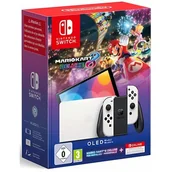 Konsole Nintendo - Nintendo Switch OLED Biały + NS Online + Mario Kart 8 Deluxe - miniaturka - grafika 1