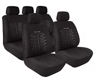 Pokrowce na fotele - Lampa Komplet pokrowców na siedzenia ROAD-TRACK czarny 54836 - miniaturka - grafika 1