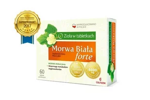 Colfarm Morwa biała forte 60 szt. - Leki dla diabetyków - miniaturka - grafika 1