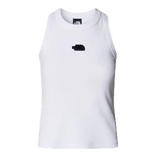 The North Face Kobiety Slim Rib Tank Top Tnf White M - Koszulki i topy damskie - miniaturka - grafika 1
