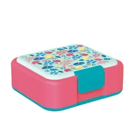 Lunch boxy - Quokka Twist Kids - Pojemnik plastikowy na żywność z podwójnymi ściankami / lunchbox (Flowers) - miniaturka - grafika 1