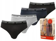 Majtki męskie - PIERRE CARDIN slipy męskie BAWEŁNA - 4-PAK - XXL - miniaturka - grafika 1