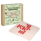 Gry planszowe - Drewniany Samotnik, jednoosobowa gra logiczna, Milliwood WOODuPLAY - miniaturka - grafika 1