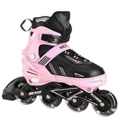 Rolki - Łyżworolki NILS EXTREME NA11230A (43-45) Różowo-czarny - miniaturka - grafika 1